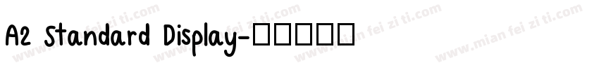 A2 Standard Display字体转换